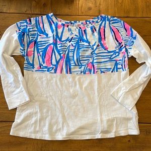 Lilly Pulitzer Kids • two toned top • size M 6/7 • EUC